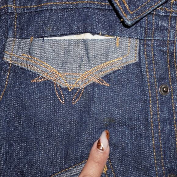 Rocawear Roca Baby Denim Jacket & Bloomers Set Size 3T Embroidered Crest - Picture 4 of 8